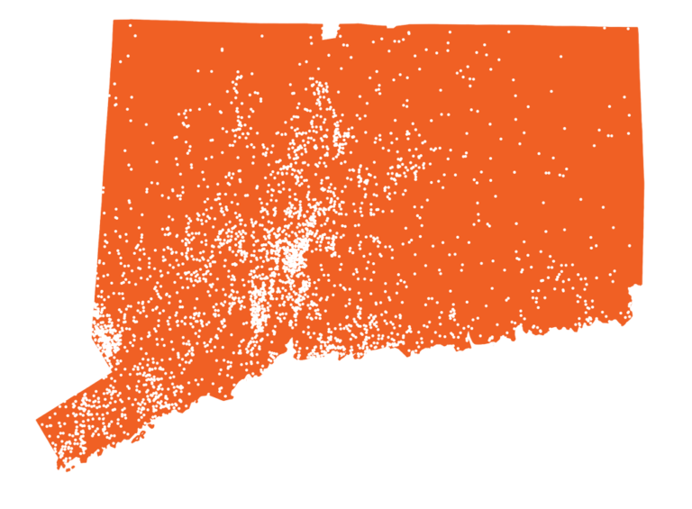 Connecticut Map O.J. Mann Electric Generators