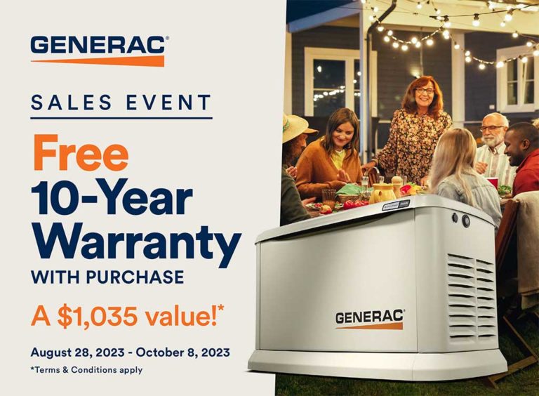 Generac 10 Year Warranty O.J. Mann Generators of CT