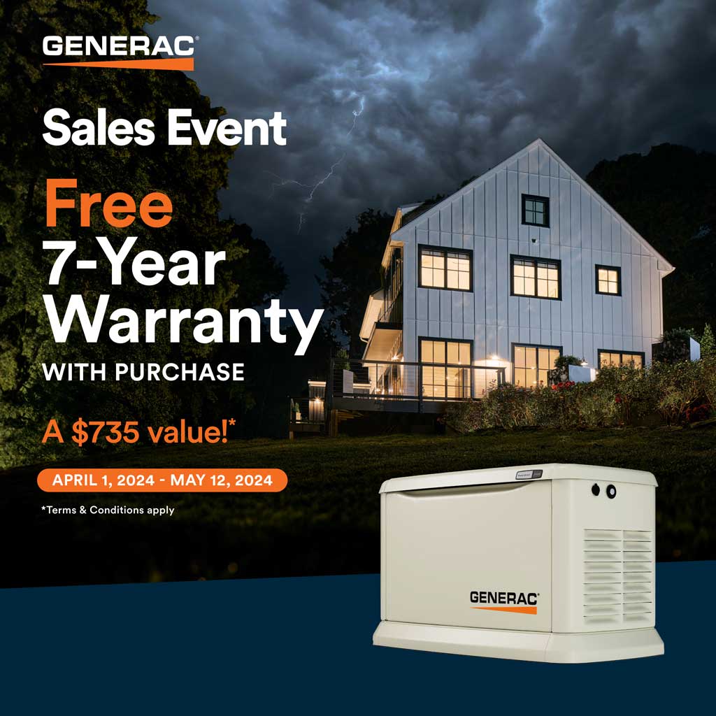 Generac 7 Year Warranty O.J. Mann Generators of CT